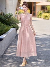 2026夏季新款时尚仙气茶歇裙，时尚简约休闲轻奢，高级显瘦时尚，女装连衣裙，米莱