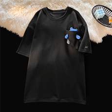 1中性风短袖T恤女情侣大码M-5XL网红小熊短袖T恤男DT7745P55控68，男装T恤，星座226-2