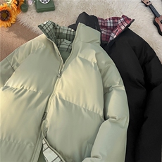 抖音得物美式潮流高品质格子三防加厚羽绒棉衣外套棉服MY5555-P68，男装棉衣，星座610B-1