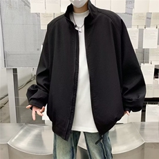 咖色工装外套男春夏痞帅高级感潮牌美式纯色日系复古棒球服夹克，男装夹克，星座218-1（原230）