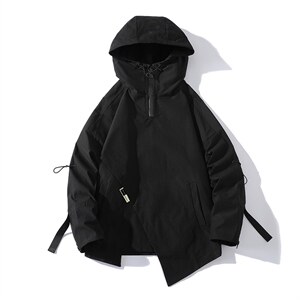 现货7XL-M大码立领棉衣男冬季新款加厚机能冲锋衣男支持各种活动图片