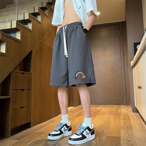 已注册新款菠萝格抖音直播得物宽松男中裤五分短裤K103P28控45图片