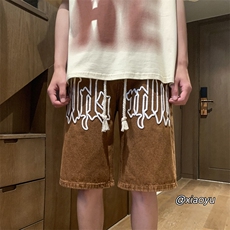 XZ616夏季新款牛仔短裤字母发泡牛仔裤TY856P45控58，男装牛仔裤，星座512A（原616）