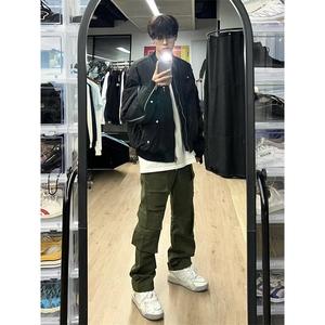 飞行员夹克棉服外套男冬季加厚潮牌宽松情侣工装棒球上衣 M8057图片