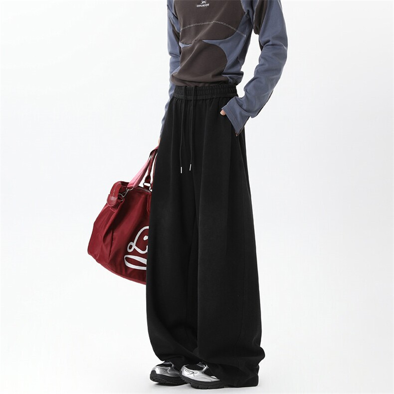 【现货】A759-特P50-控88春大货水洗做旧卫裤宽松直筒弯刀休闲裤，男装休闲裤，电商B335