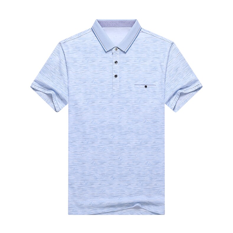 爸爸t恤男士短袖夏季中年爷爷男装中老年人冰丝polo衫上衣服夏装,男装T恤,电商B212（原钱塘6029）