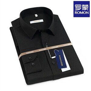 秋季衬衫冰丝薄款2023新款纯色男长袖爸爸装中年商务休闲衬衣图片