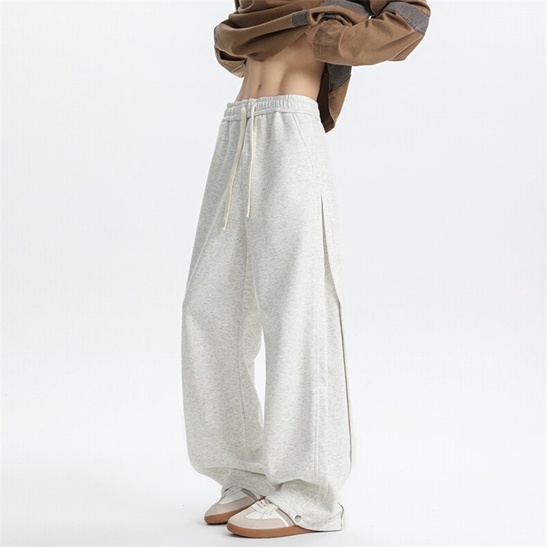 M-8XL美式解构休闲卫裤大码春季痞帅设计感直筒运动裤KZ1943/P55，男装休闲裤，电商B238