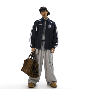 美式学院风刺绣设计大码M-5XL无影墙棒球服夹克男JK78073P79控128图片