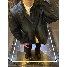 水洗旧立领牛仔夹克男士街头休闲宽松夹克1001-1-JK8970-P65，男装夹克，星座1001-1
