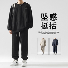 卫衣套装男士秋季2026新款休闲青少年运动衣服TZ832-特批-98，男装休闲套装，星座718