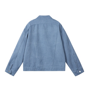 水洗牛仔外套男款春美式痞帅上衣服宽松休闲工装夹克JK1323-P98图片