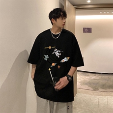 麂皮绒短袖t恤男大码半袖男JD82142-P25，男装T恤，电商A040