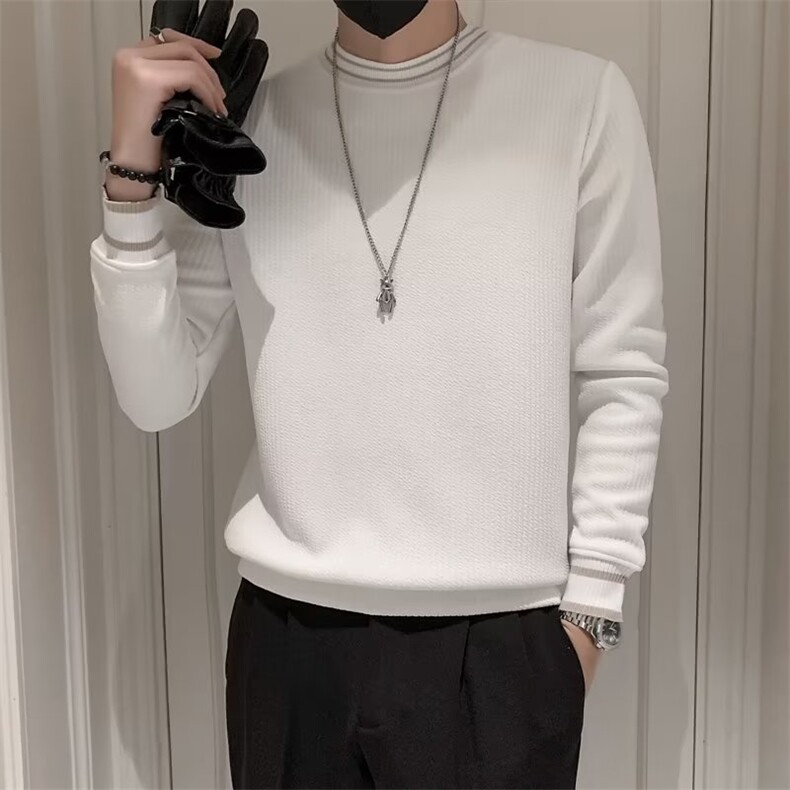 圆领套头新款卫衣青春气质加绒秋冬休闲男时尚修身型潮T553-P38，男装卫衣，星座1116A-2（原606A-1）