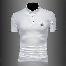 2025大码凉感主推款轻奢薄款无痕冰丝短袖T恤翻领Polo衫T0719-P68，男装Polo衫，电商D342