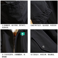 JK41264-P85纯棉连帽夹克男士大码工装男上衣外套砖墙挂拍，男装夹克，电商A040A