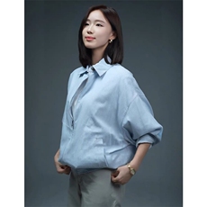 网图原版现货水洗牛仔欧若风松弛极简蓝白条纹翻领外套JK401-P75，男装工装外套，星座1213