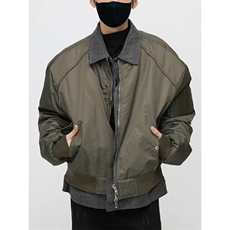 1506/GW92970/P67翻领夹克男ins春秋棒球服宽松情侣男潮流上衣，男装夹克，星座1506A