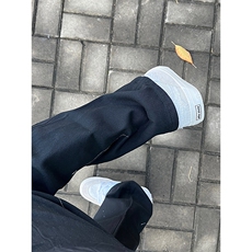 博主图泼墨设计感牛仔裤男秋冬微喇叭cleanfit裤子-KZA36-P55，男装牛仔裤，星座1007（原301D）