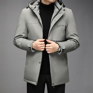 2021男士新款羽绒服连帽可脱卸白鸭绒羽绒服休闲外套GR6911-P220，男装羽绒服，电商B212（原钱塘6029）