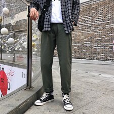 男士加绒加厚休闲裤冬季新款百搭长裤潮流西裤男501-p27 加绒36图片