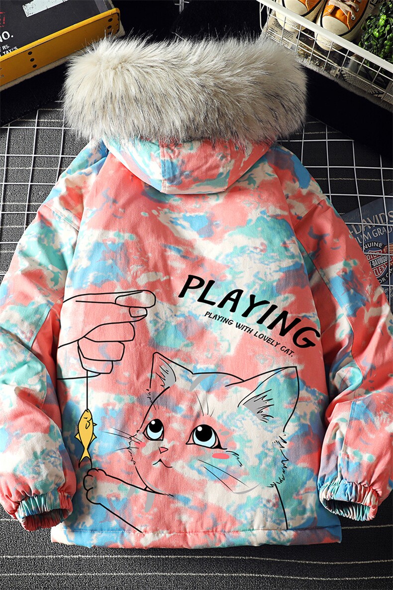 MC49129-P135日系潮衣男大码派克服男工装服外套袄,男装棉衣,电商A040A