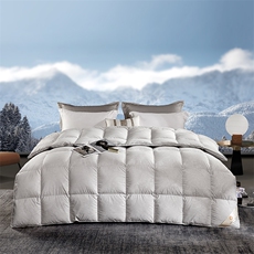 新款120支全棉提花95白鹅绒冬被，被套/被芯，一起卖家纺