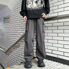 秋季美式潮牌工装裤男高街复古宽松休闲裤机能长裤K7534-P44，男装休闲裤，星座512-3