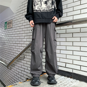 秋季美式潮牌工装裤男高街复古宽松休闲裤机能长裤 K7534-P44图片