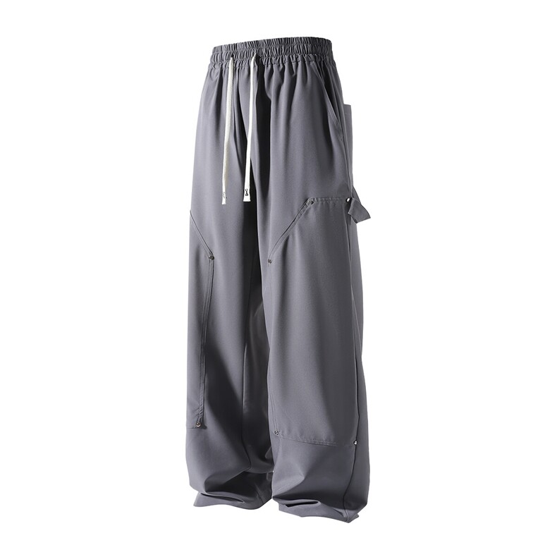 垂感百搭铆钉伐木休闲裤K011立体92%聚酯纤维8%氨纶(S-2XL)TP27,男装休闲裤,电商A088