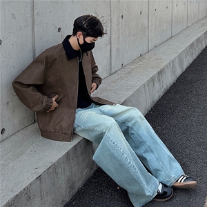 新款休闲皮夹克图片