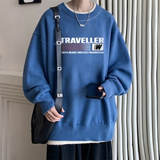 假两件毛衣男大码加绒针织衫男毛线衣M80359-P55加绒P70，男装针织衫/毛衣，电商A040