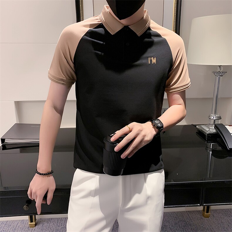 夏季小伙简约休闲POLO衫男刺绣保罗衫301A-1/PL62/P50,男装Polo衫,星座301A-1