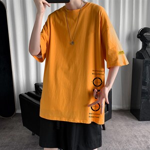DX17114-P20纯棉短袖t恤男大码半袖打底衫宽松体恤衫港风，男装T恤，电商A040