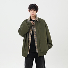 现货上新加棉加厚假二件寸衫夹克大码棉衣JK2589加棉P90，男装夹克，星座301B-2（原A443-1）