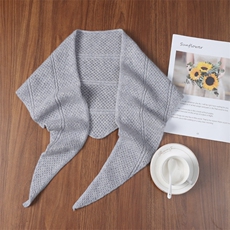 2025年时尚不是提前简约休闲镂空三角巾披肩，围巾，九月九羊绒