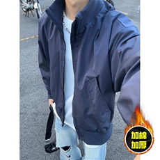 现货冬季美拉德立领飞行夹克廓形高街棒球服加棉加厚棉衣外套，男装夹克，电商A486-1