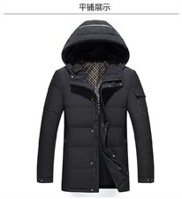 2021新款商务羽绒服爸爸装外穿短款加厚中老年保暖长辈男865，男装羽绒服，电商B247