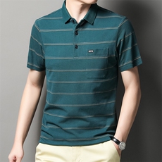 精品时尚短袖T恤男上衣夏季男士休闲免烫半袖体恤POLO衫P70，男装Polo衫，星座1105-3