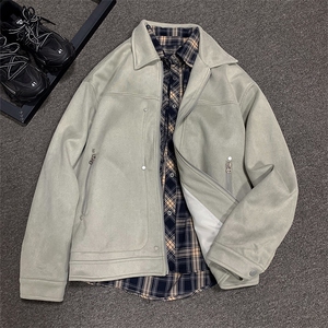 麂皮绒夹克工装外套男 cp130-特p75图片