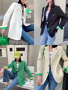 春装新款西装,女装西装,娇姿百合