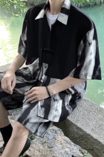 新中式套装TZ77797特P51衬衫CS77798特P33DK77055特P18套装控108，男装衬衫，星座227-7