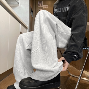 2025秋季美式罗纹拼接设计感休闲华棉卫裤B315-K25340-特p40控78图片