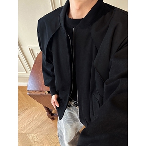 男生冬装宽肩棉衣百搭cleanfit夹克棉服厚款加棉外套MF3668-特P78图片
