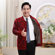 酒红色男加绒