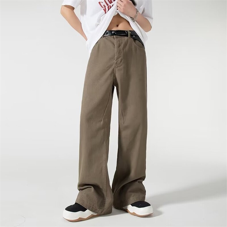 新款复古直筒做旧水洗牛仔裤高街废土风-NZ1911，男装牛仔裤，星座1002-2