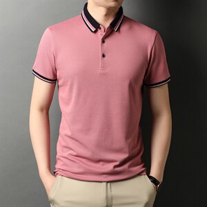 D88168钱塘2020-2男士基础款翻领休闲T恤主推P53图片