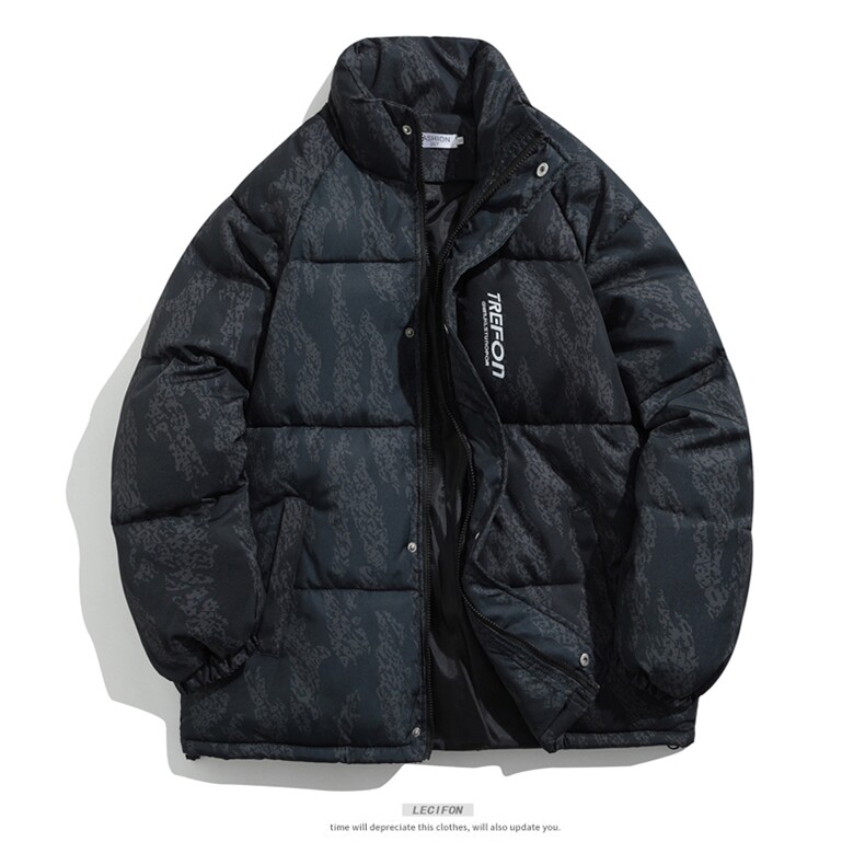 立领棉衣男女印花棉服新款冬装棉袄面包服外套3354-P70控108,男装棉衣,星座207