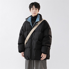 抖音直播2023牛仔假两件棉衣棉服无影墙8218P118严控-158，男装棉衣，电商A030