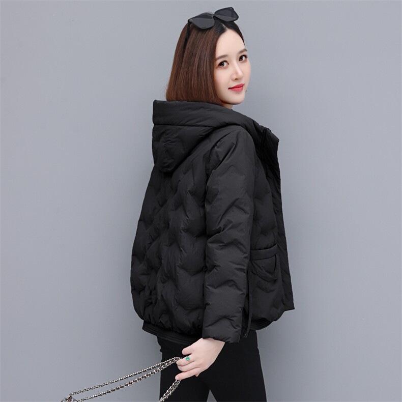 时尚气质休闲连帽羽绒服秋冬新款保暖轻薄外套,女装羽绒服,依恋蒂丝